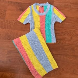 Multi-color Sweater Set